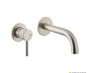 Μπαταρία Νιπτήρα Τοίχου industrial Vicario Inox