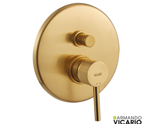 Μίκτης Εντοιχισμού 2 Εξόδων industrial Vicario Brushed Gold