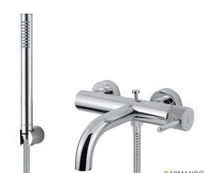 Μπαταρία Λουτρού industrial Vicario Chrome