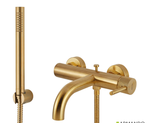 Μπαταρία Λουτρού industrial Vicario Brushed Gold
