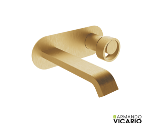 Μπαταρία Νιπτήρα Τοίχου Halo Vicario Brushed Gold