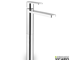 Μπαταρία Νιπτήρα Υψηλή με Βαλβίδα Clic-Clac Glam Vicario Chrome