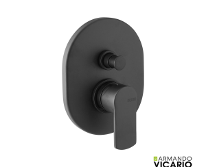 Μίκτης Εντοιχισμού 2 Εξόδων Glam Vicario Black Matt