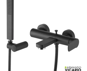 Μπαταρία Λουτρού Glam Vicario Black Matt