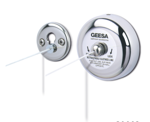 Σχοινί για Ρούχα Αναδιπλούμενο, Geesa Inox Chrome