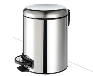 Χαρτοδοχείο Επιδαπέδιο 5l soft-close Geesa Inox Chrome