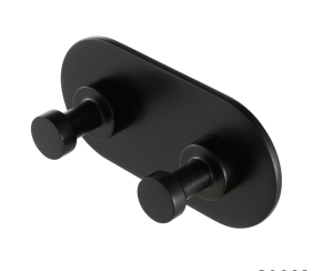 Άγκιστρο μπάνιου διπλό NEMOX Geesa Inox Black Matt
