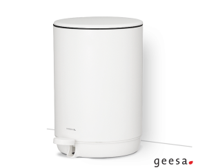 Χαρτοδοχείο Επιδαπέδιο 5l Geesa White Matt