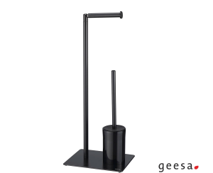 Χαρτοθήκη Επιδαπέδια με Πιγκάλ Sealskin Geesa Black