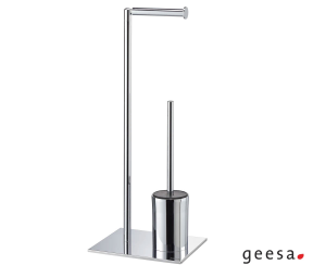 Χαρτοθήκη Επιδαπέδια με Πιγκάλ Sealskin Geesa Chrome