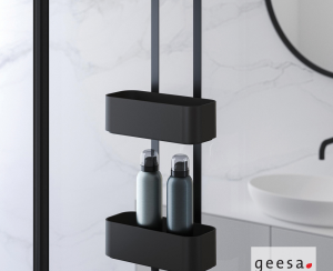 Μπουκαλοθήκη Διπλή 25x11,5 - h65 εκ. Frame Geesa Black Matt