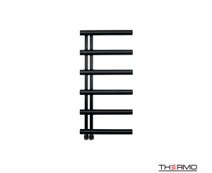 Θερμαινόμενη Πετσετοκρεμάστρα μπάνιου Inox ACCENT 100x50 Silk Black