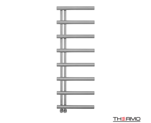 Θερμαινόμενη Πετσετοκρεμάστρα μπάνιου Inox ACCENT 138x50 Brushed