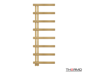 Θερμαινόμενη Πετσετοκρεμάστρα μπάνιου Inox ACCENT 138x50 Brushed Brass(Gold) PVD