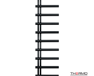 Θερμαινόμενη Πετσετοκρεμάστρα μπάνιου Inox ACCENT 176x50 Silk Black