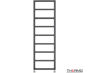 Θερμαινόμενη Πετσετοκρεμάστρα μπάνιου Inox TEMPO 150x50 Black Brushed PVD