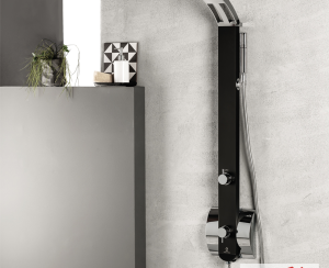 Στήλη Ντουζ IDEA με μίκτη Black Matt