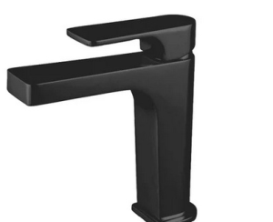 Μπατ.Νιπτ. Με Βαλβ.Clic-Clac Lago Vicario Black Matt
