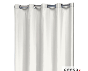 Κουρτίνα ντους coloris polyester/cotton 180x200 εκ. Geesa White
