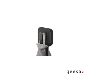 Άγκιστρο μπάνιου μονό carv Tiger Geesa Black Matt