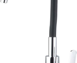 VT13110B Sink mixer - Chrome With swivel black spout