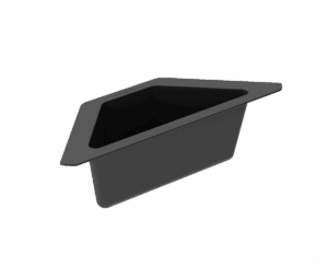 Μπωλ Γωνιακό Schock Αnthracite Matt