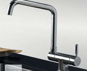 Μπαταρία Νεροχύτη Κουζίνας Design Eurorama Chrome