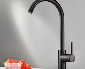Μπαταρία Νεροχύτη Κουζίνας Tonda Eurorama Black Matt
