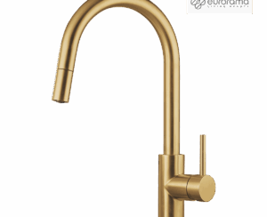 Μπαταρία Νεροχύτη Κουζίνας Eurorama Inox PVD Brushed Gold