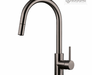 Μπαταρία Νεροχύτη Κουζίνας Eurorama Inox PVD Black Brushed