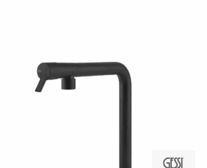 Μπαταρία Νεροχύτη Κουζίνας Fisso Gessi Black Matt