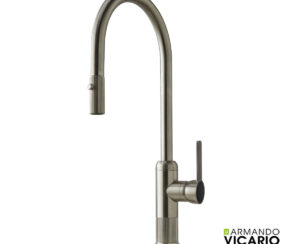Μπαταρία Νεροχύτη Κουζίνας Lumiere Vicario Inox Finish