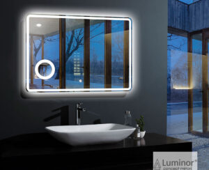 Καθρέπτης Μπάνιου CULM 100x80 με σύνδεση Bluetooth για Μουσική Luminor