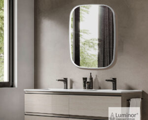 Καθρέπτης Μπάνιου FIZ 60x80 Luminor Inox Brushed