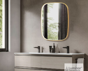 Καθρέπτης Μπάνιου FIZ 60x80 Luminor Gold Brushed
