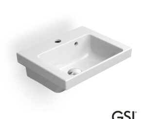Νιπτήρας Πορσελάνης Norm 42x34 (1 οπή) GSI White