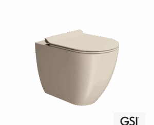 Λεκάνη Υψηλής Πίεσης Πισωστόμια Pura/55 Swirlflush με κάλυμμα Super Slim Soft Close MS86SC, GSI Creta