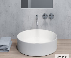Νιπτήρας Πορσελάνης Kube-X Φ45 GSI White