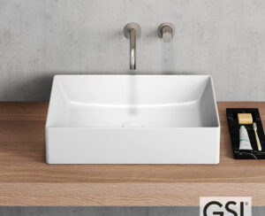 Νιπτήρας Πορσελάνης Kube-X 60x37 GSI White