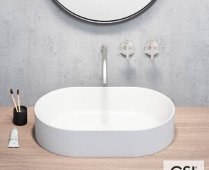 Νιπτήρας Πορσελάνης Kube-X 60x37GSI White