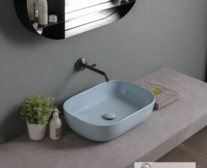Νιπτήρας Πορσελάνης Glam 56x39 Scarabeo Air Glossy