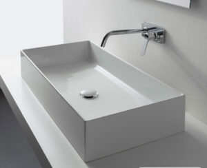 Νιπτήρας Πορσελάνης Teorema2.0 80x40 Scarabeo White