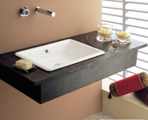 Νιπτήρας Πορσελάνης Gaia50 56x39,5 Scarabeo White