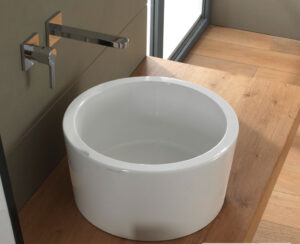 Νιπτήρας Πορσελάνης Bucket Φ42 h.22 Scarabeo White