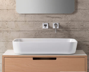 Νιπτήρας Πορσελάνης Mizu 70x45 Scarabeo White