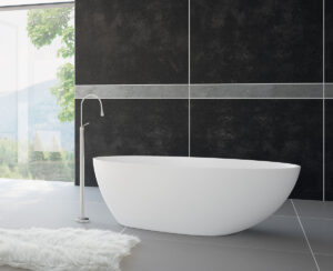 Μπανιέρα Ελεύθερης Τοποθέτησης CLIFF Freestanding 170x85, SCHOCK White Matt
