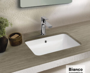 Νιπτήρας Πορσελάνης 50x34 υποενθετος Bianco Ceramica White