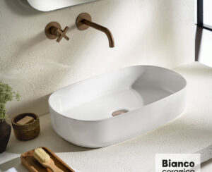 Νιπτήρας Πορσελάνης 55x36 Bianco Ceramica White