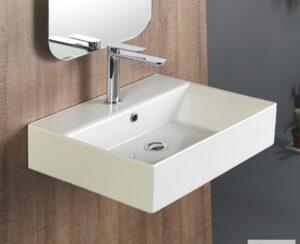 Νιπτήρας Πορσελάνης Tetra n 50x42 (1 οπή) Bianco Ceramica White