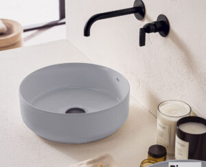 Νιπτήρας Πορσελάνης Φ36 Bianco Ceramica Stone Grey